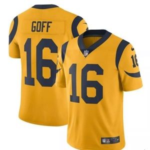 Nike Youth Los Angeles Rams Jared Goff On Field Gold Game Jersey Size Large
